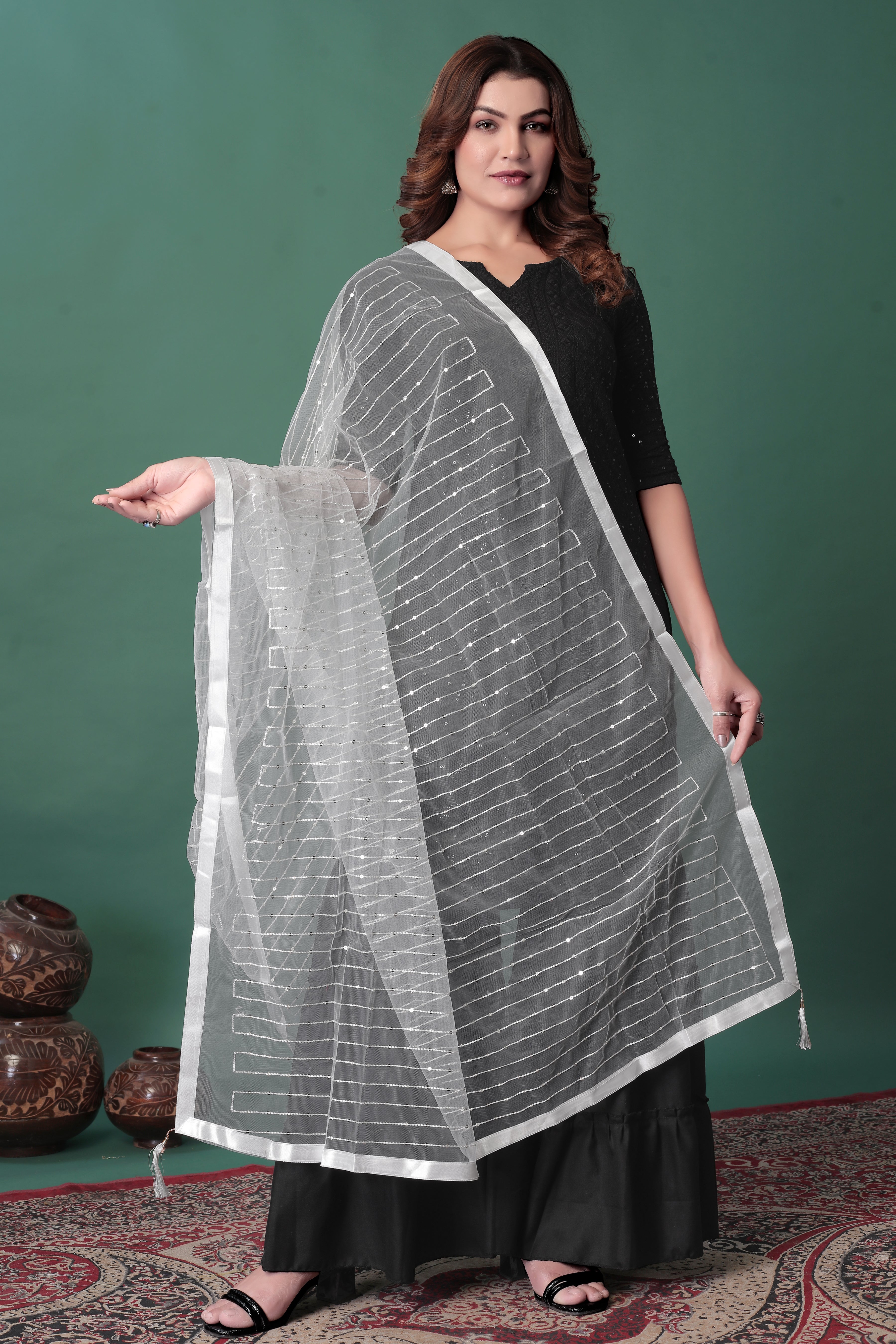 White Net Dupatta – Pure, Simple & Stunning
