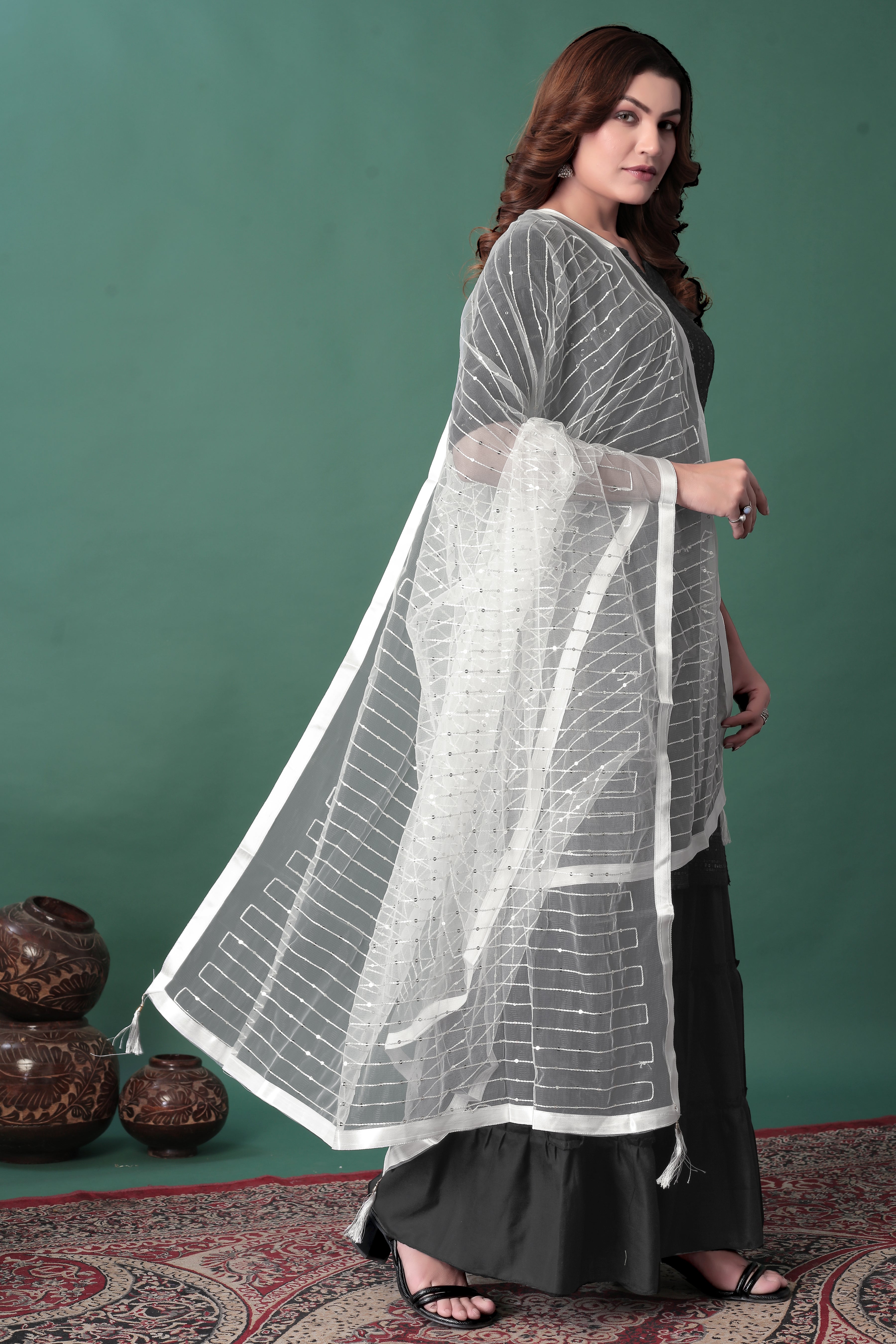 White Net Dupatta – Pure, Simple & Stunning