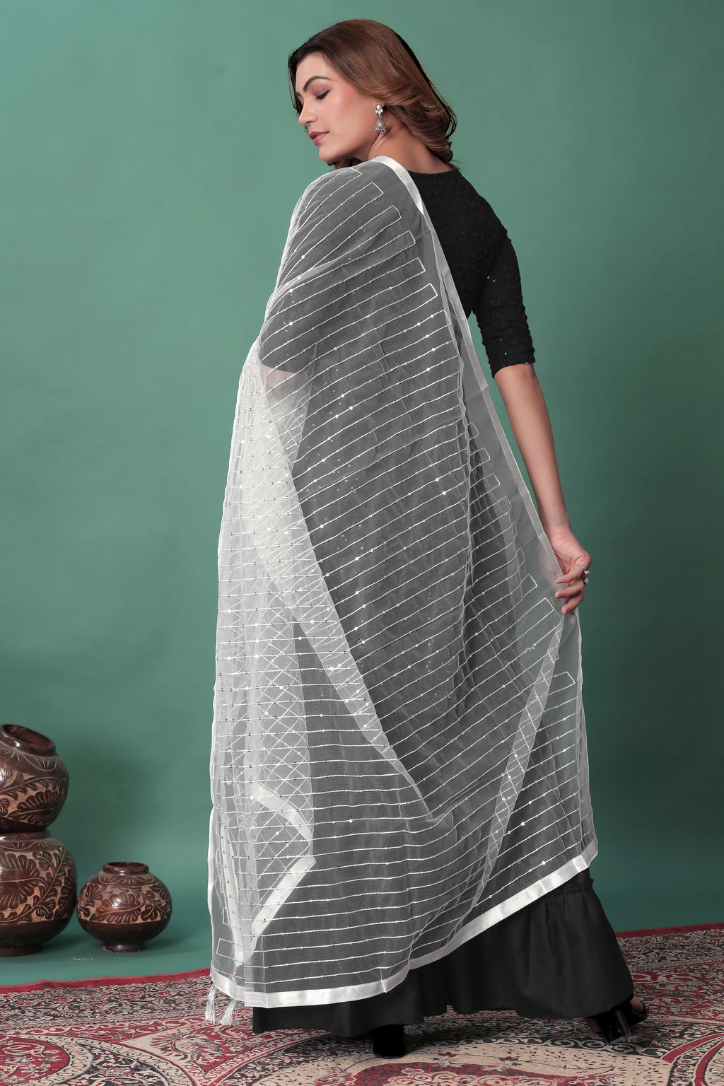 White Net Dupatta – Pure, Simple & Stunning