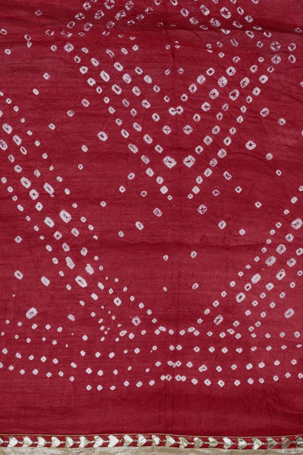 "Laal Ishq" – The Festive Red Gota Chunri Dupatta