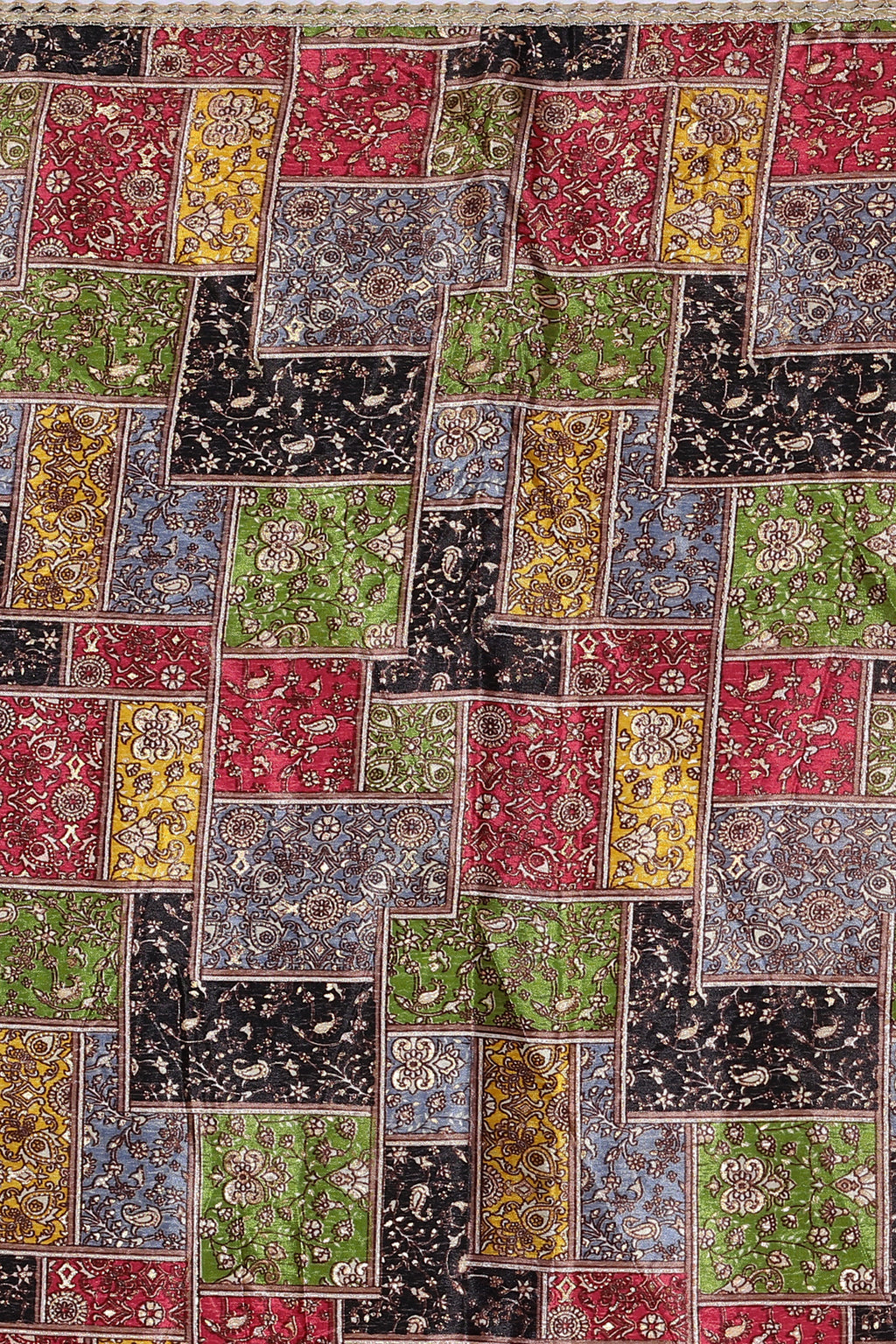 Rangon Ka Jadoo – Multicolor Black-Red-Green Dupatta
