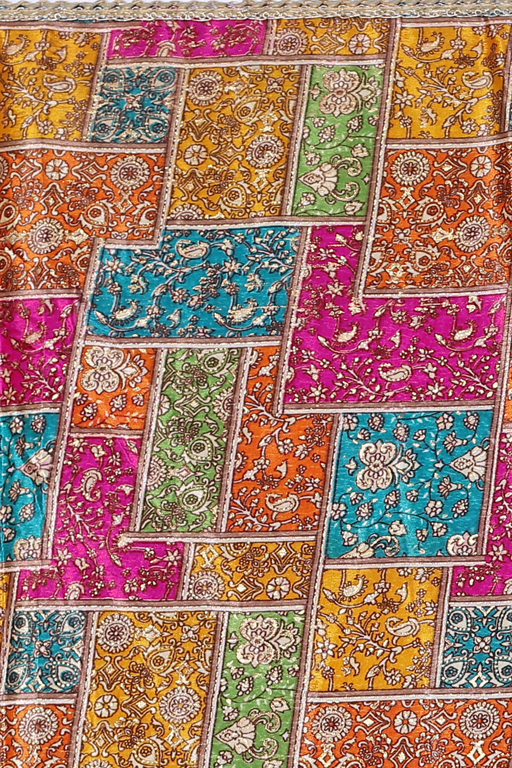 Sunshine Flow – Orange & Yellow Printed Dupatta