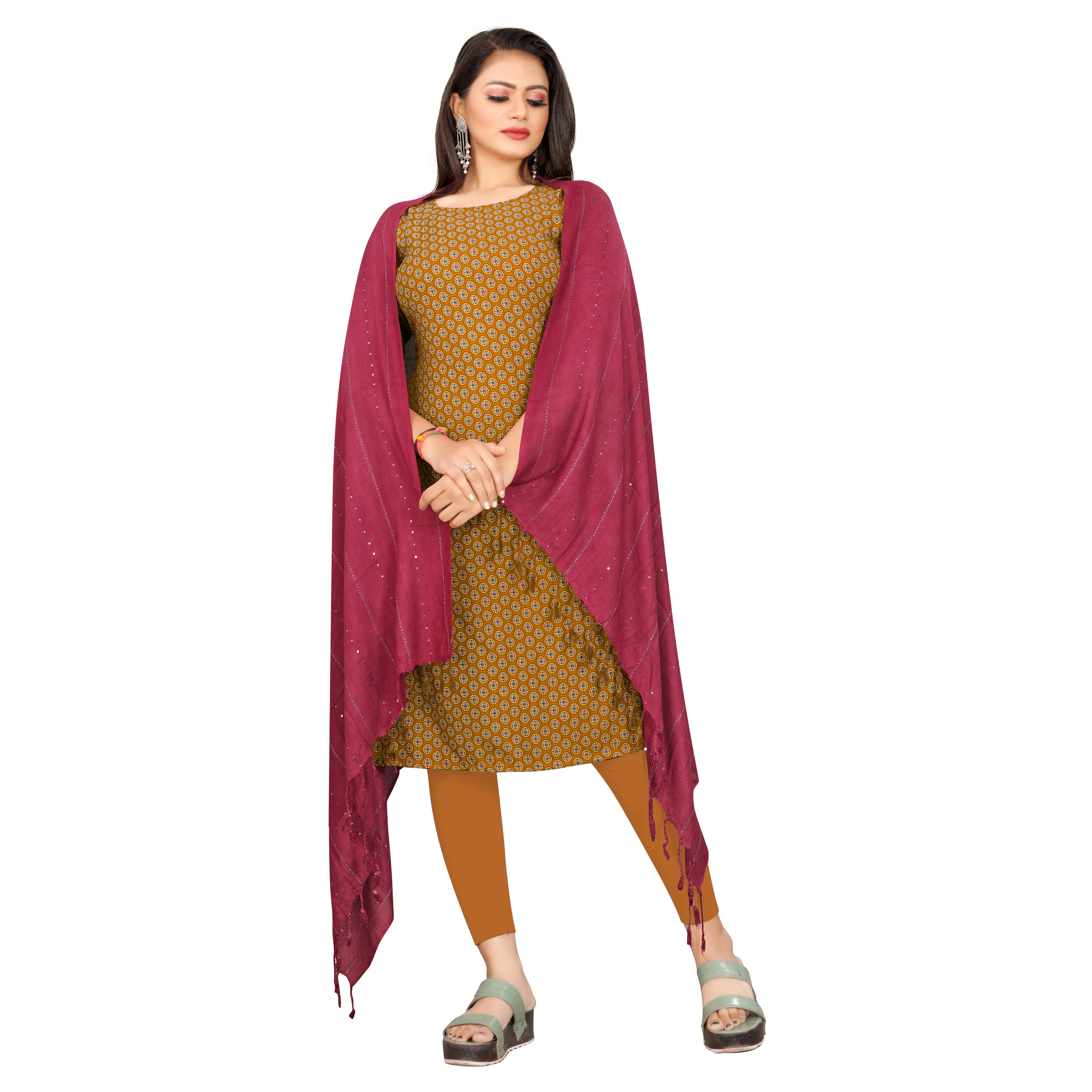 EBADAT- Maroon Color Soft and comfortable scarf for women