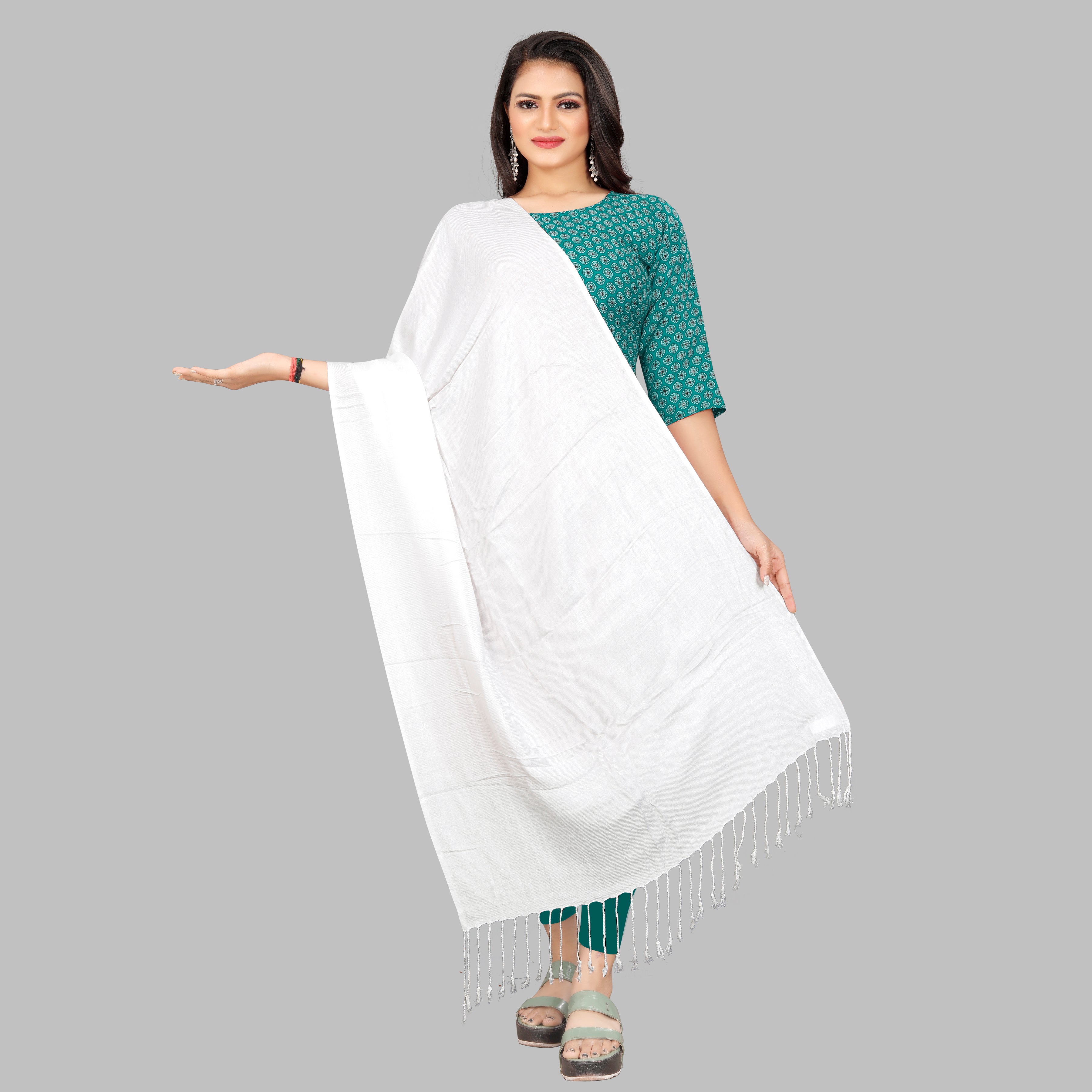 EBADAT Premium Solid Scarf Stole for Every Occasion And For All Weather for women