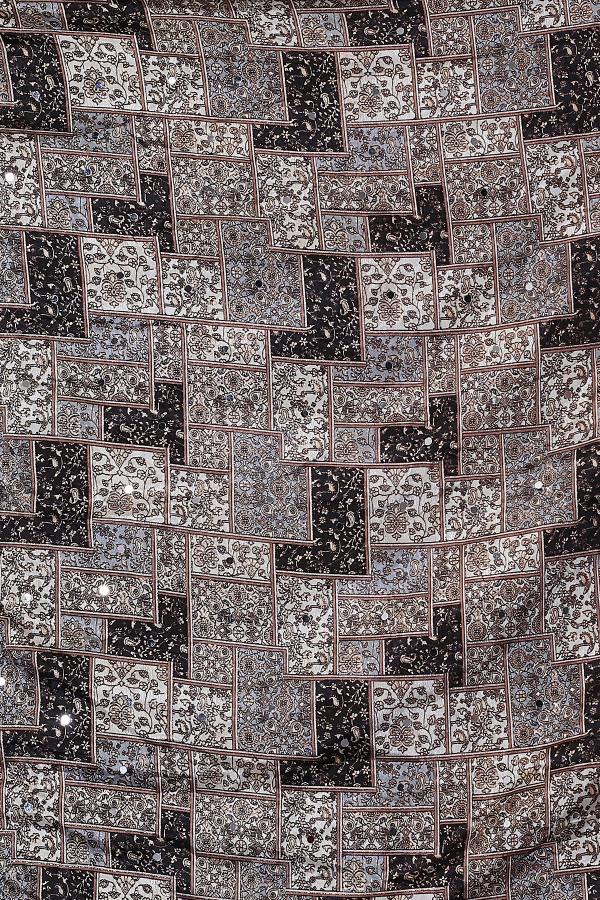Mirror Printed Crape Dupatta | Multi-Color Ethnic Festive Wrap