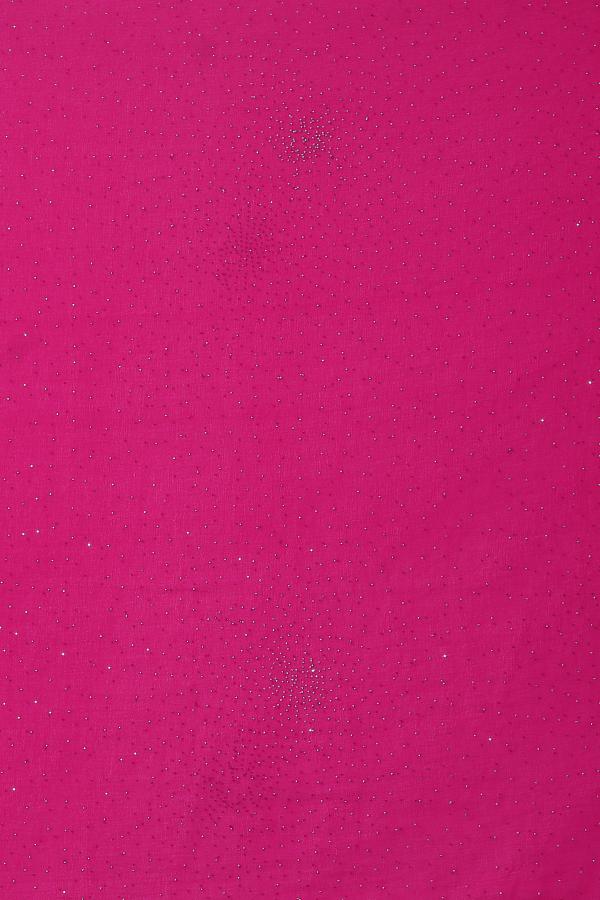 Rani Pink Glitter Chiffon Dupatta | Festive Hijab for Statement Style