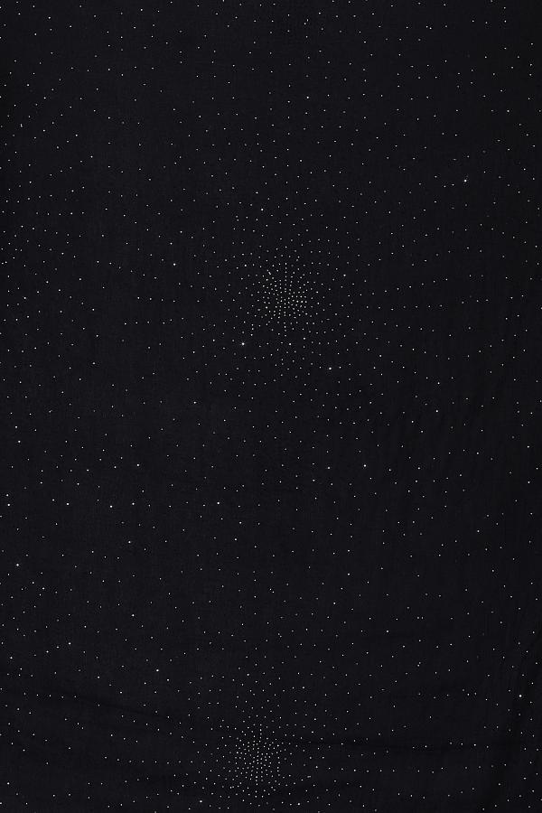 Classic Black Sparkle Chiffon Dupatta | Formal & Casual Hijab Scarf