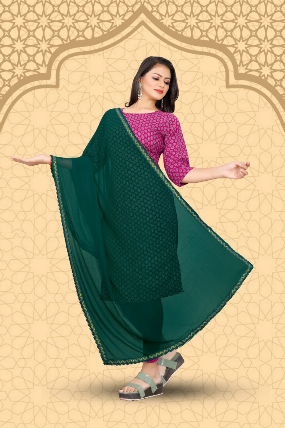 chiffon-dupatta-for-women-green-chiffon-hijab-scarf