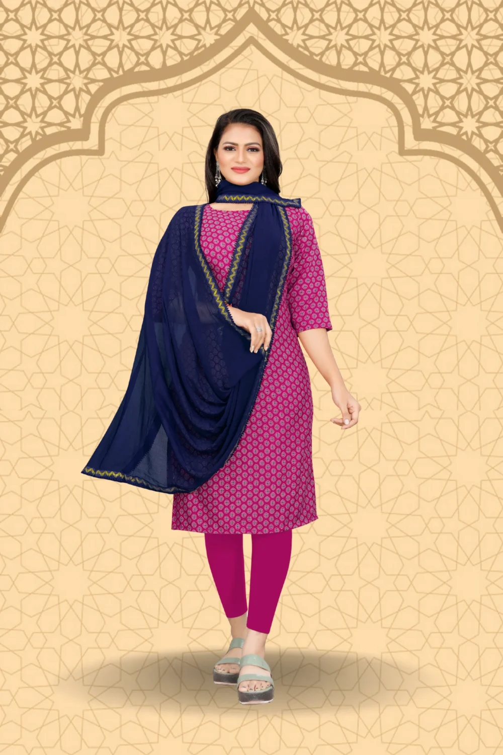 chiffon-dupatta-for-women-blue-chiffon-hijab-scarf