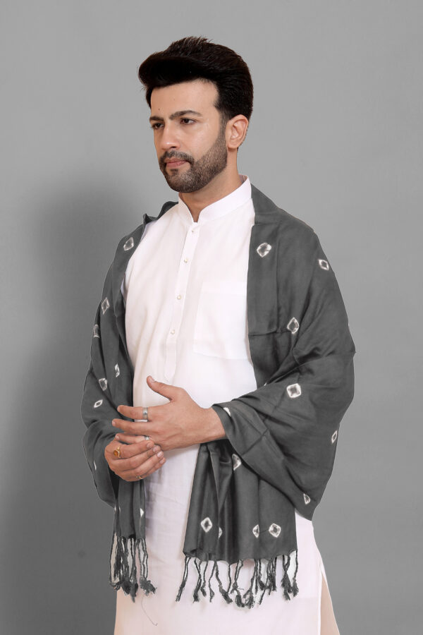 Ethnic Elegance Bandhni  Shawl For Men